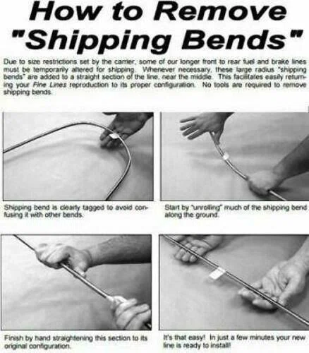 96-99 Chevrolet Cavalier Intermediate Brake Line Kit No Traction Control